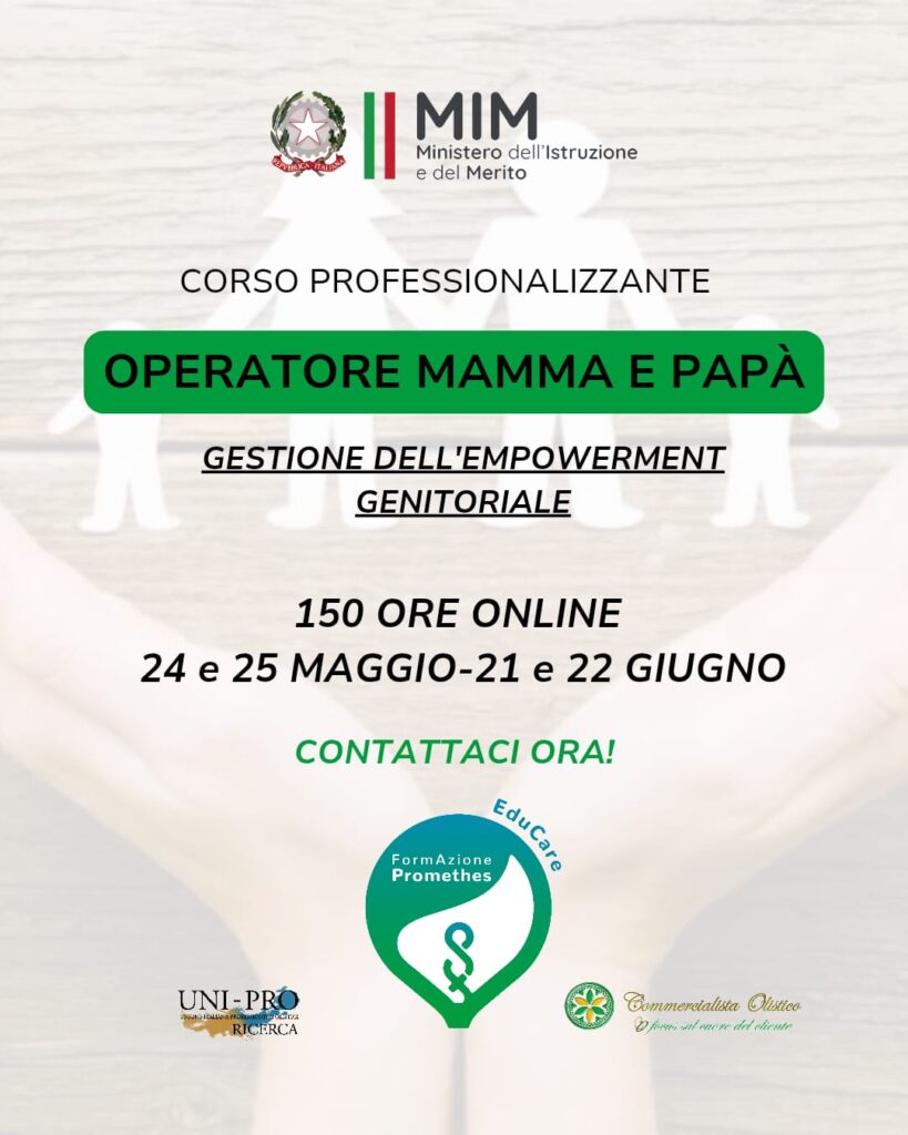 Corso Professionalizzante Operatore Mamma e Papà